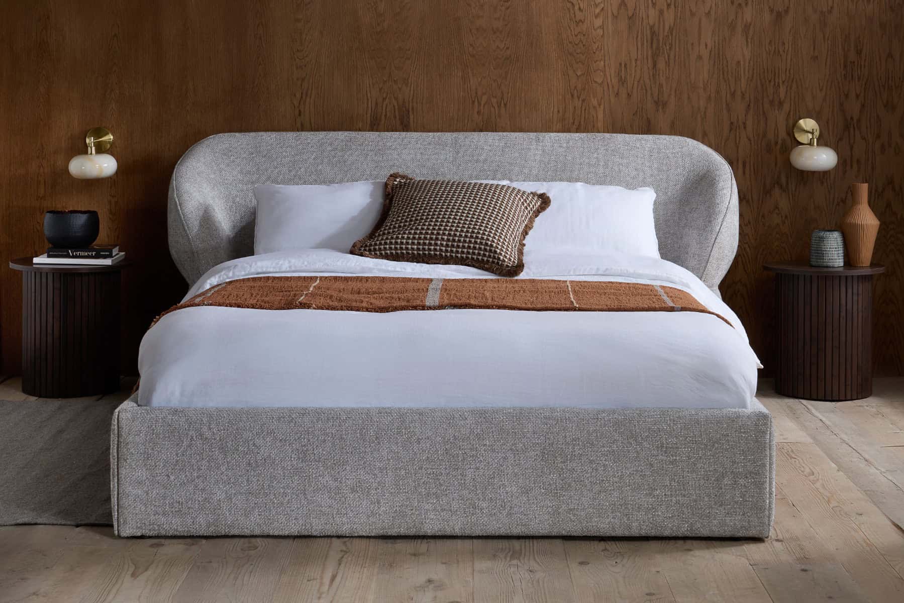 4ft6 Milan Bedframe - Grey - Image 2