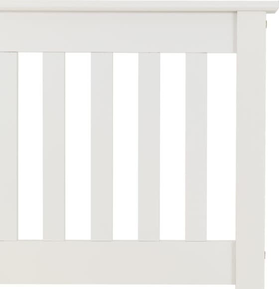 Monaco 3ft High End Bedframe - White - Image 4