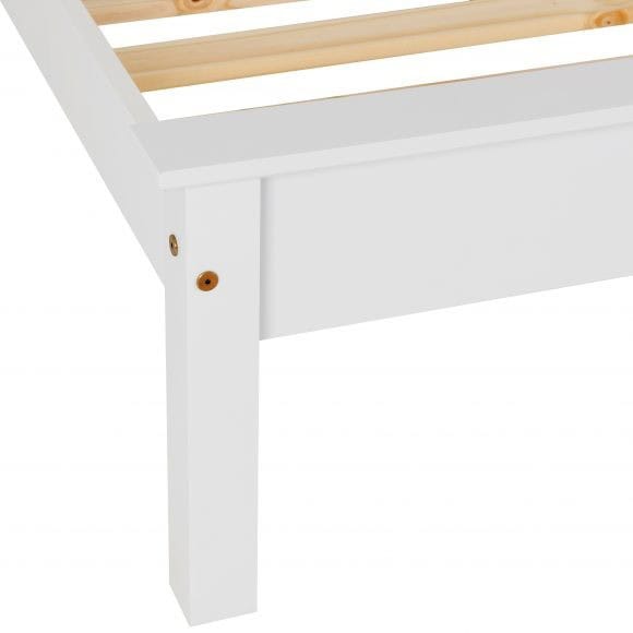 Monaco 5ft Low End Bedframe - White - Image 5