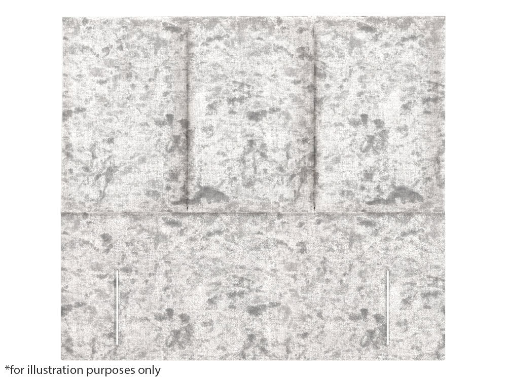 Apollo 4ft6 Monaco Headboard – Glitz Ice White