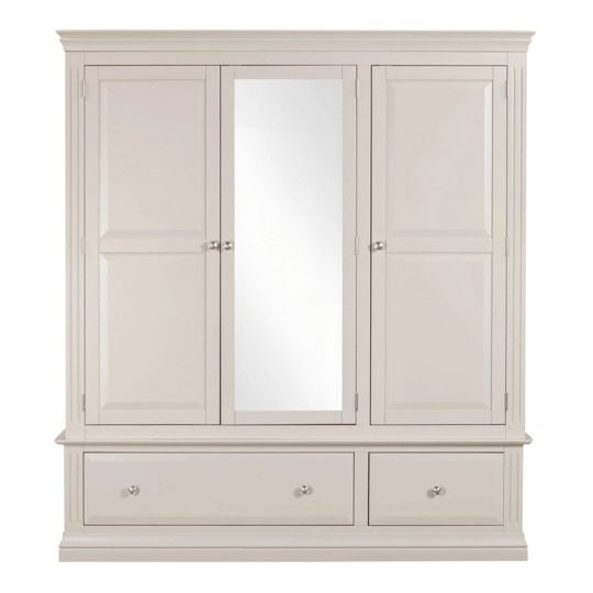 Monaco Triple Wardrobe - Off White - Image 3