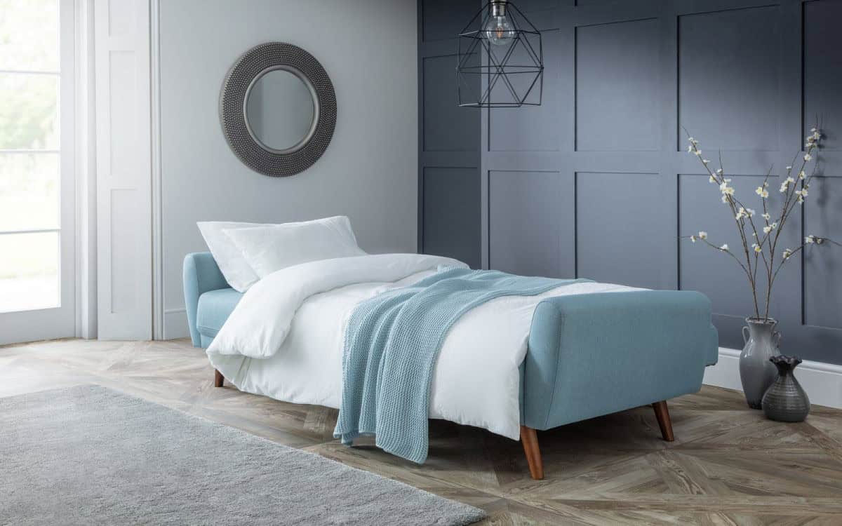 Reagan Sofa Bed - Blue Linen - Image 2