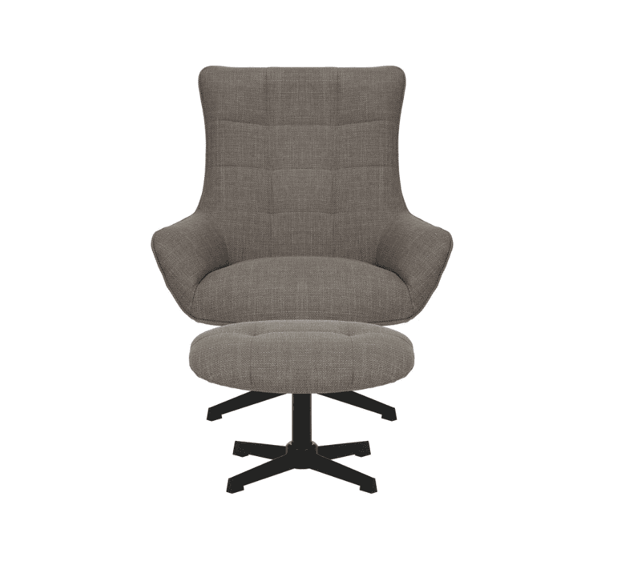 Morgan Swivel Recliner - Dark Grey - Image 2