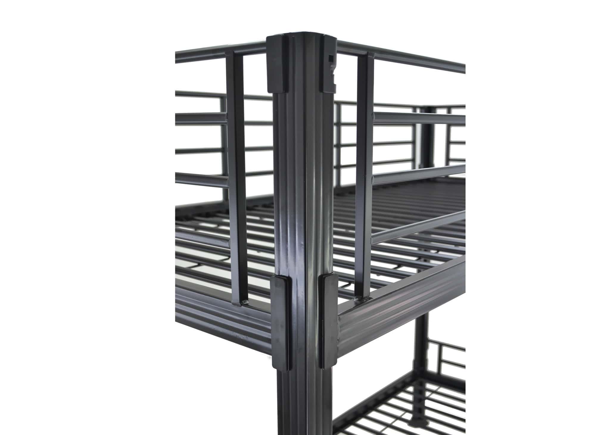 No Bolts 2ft6 Contract Bunk Bed in Silver - Image 4