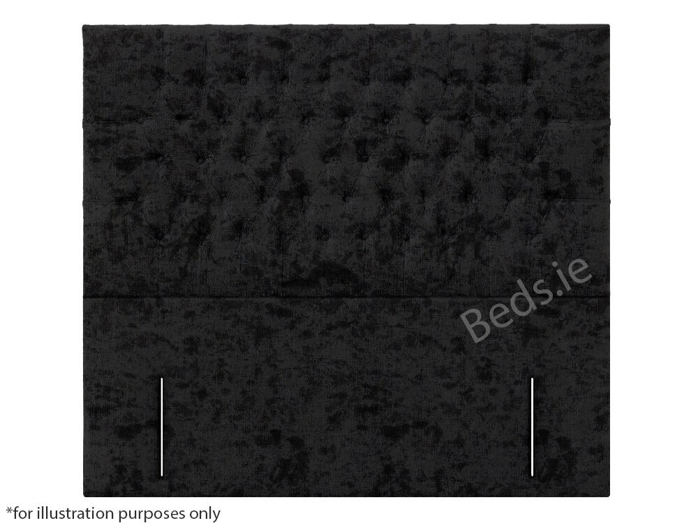 Apollo 4ft6 New York Headboard – Glitz Black