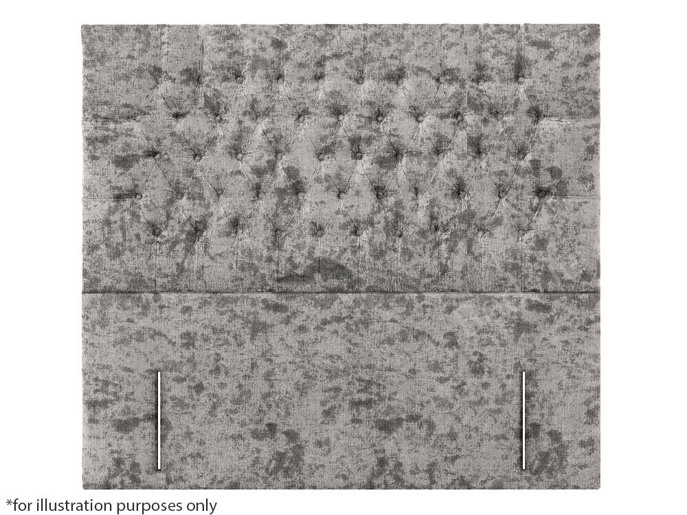 Apollo 4ft6 New York Headboard – Glitz Grey