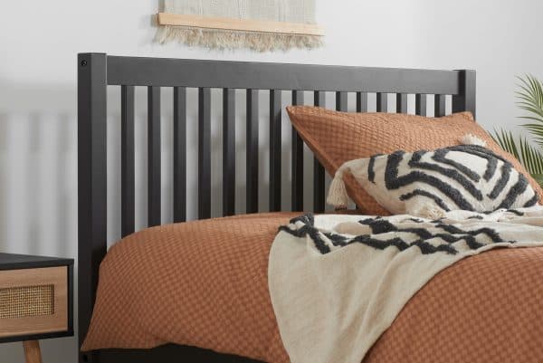 4ft6 Nova Bedframe - Black - Image 3