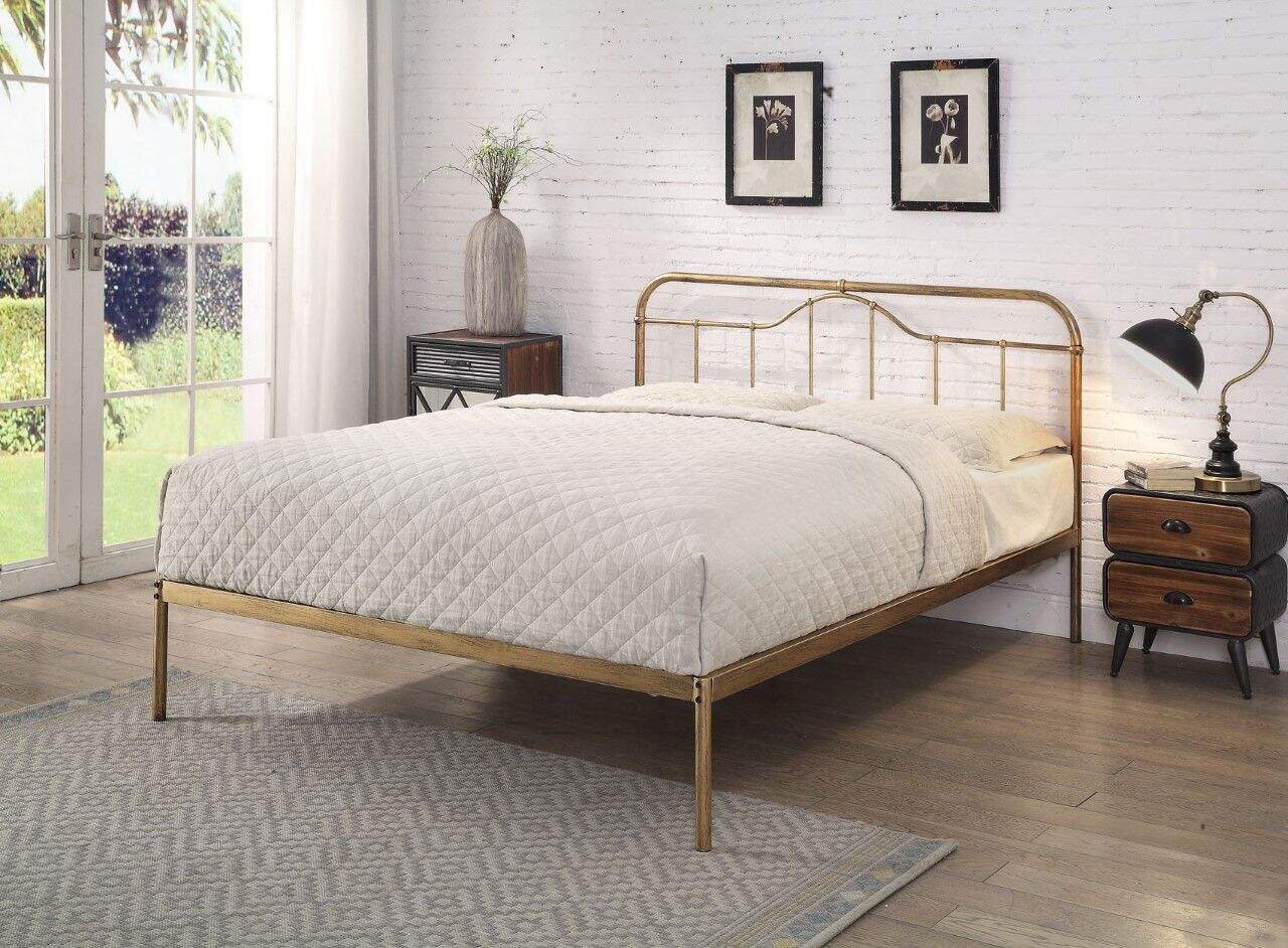 Flintshire 5ft Oakenholt Bedframe - Antique Bronze - Image 2