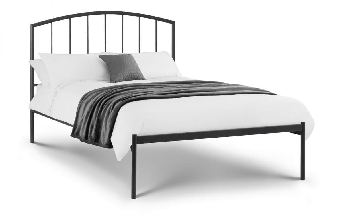 Obsidian 4ft6 Bedframe – Satin Grey