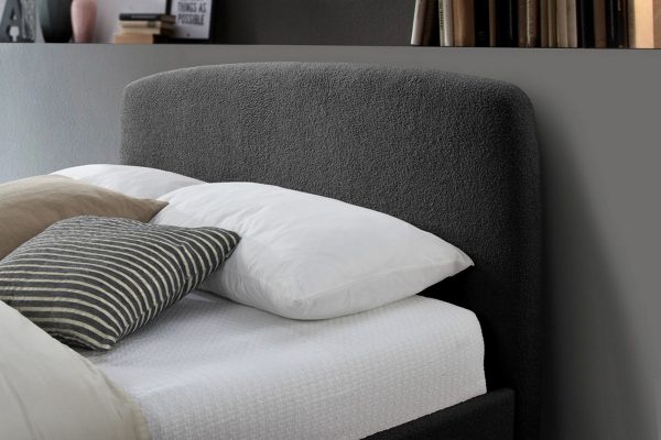 4ft6 Otley Teddy Bear Fabric Bed - Charcoal - Image 2