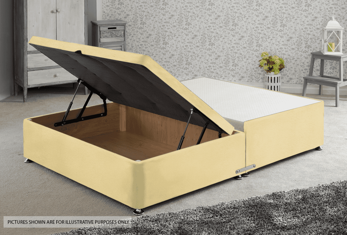 Apollo 5ft Velvet Cream Jumbo Ottoman Base