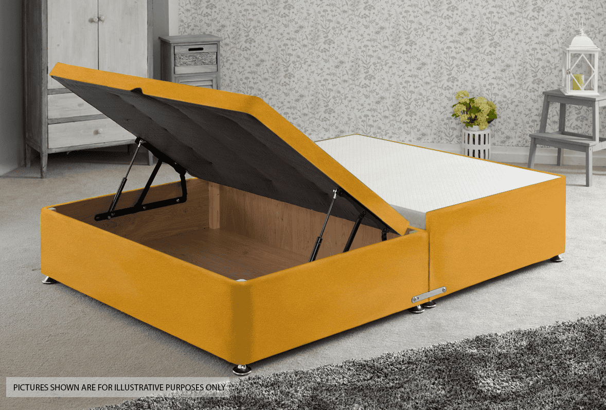 Apollo 4ft Velvet Gold Jumbo Ottoman Base