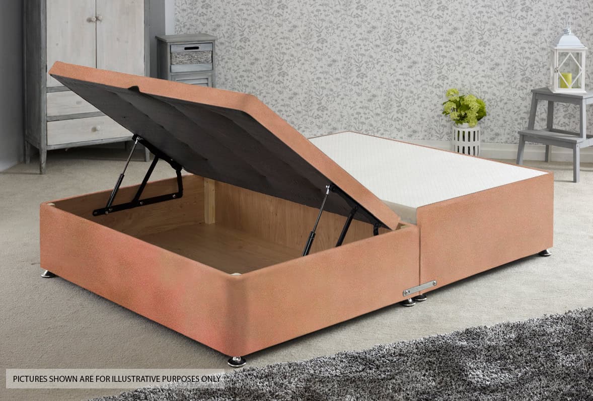 Apollo 4ft6 Velvet Pink Jumbo Ottoman Base