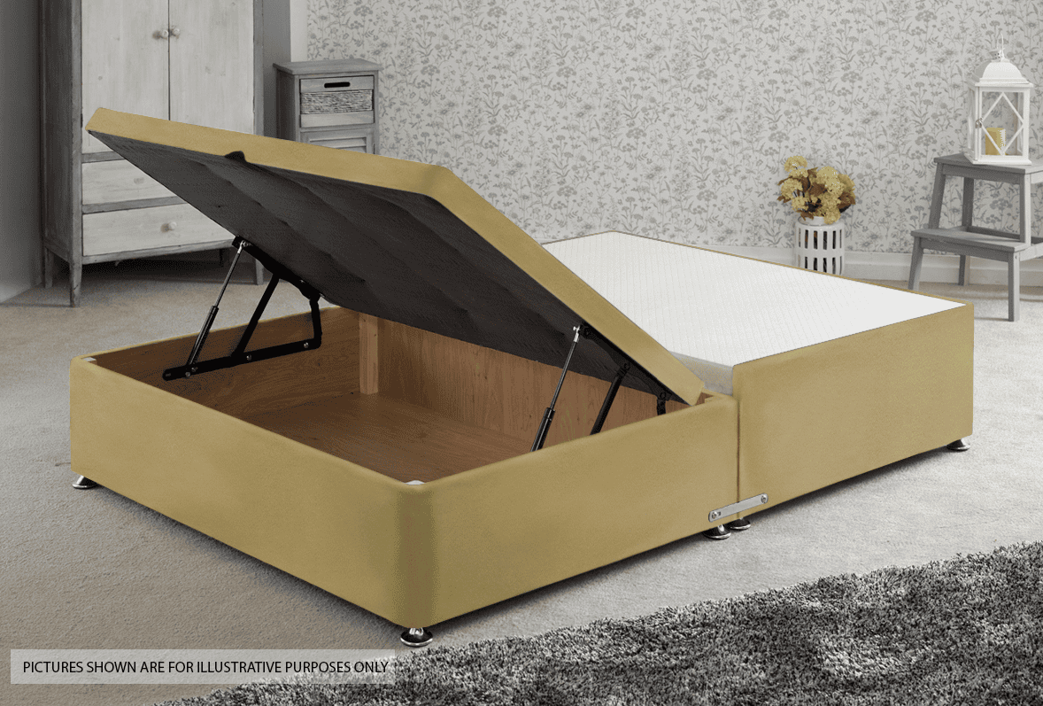 Apollo 5ft Velvet Sand Jumbo Ottoman Base