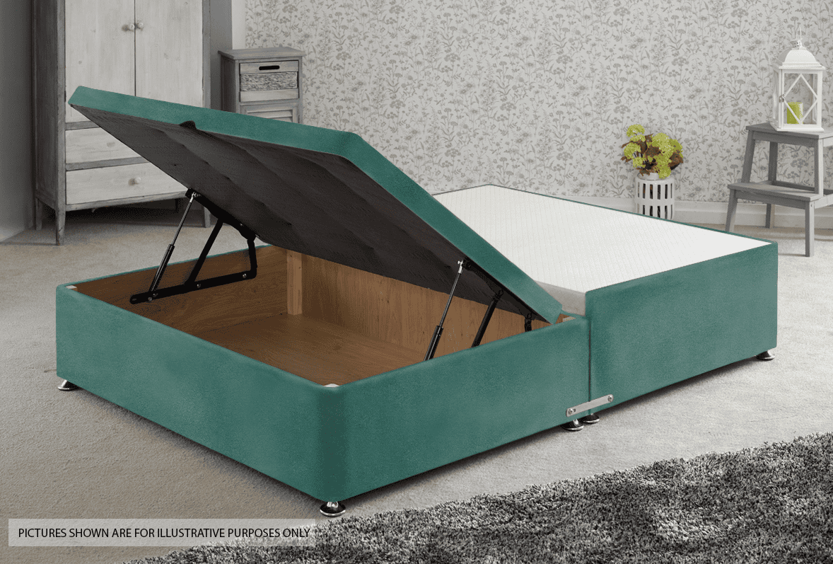 Apollo 6ft Velvet Turquoise Jumbo Ottoman Base