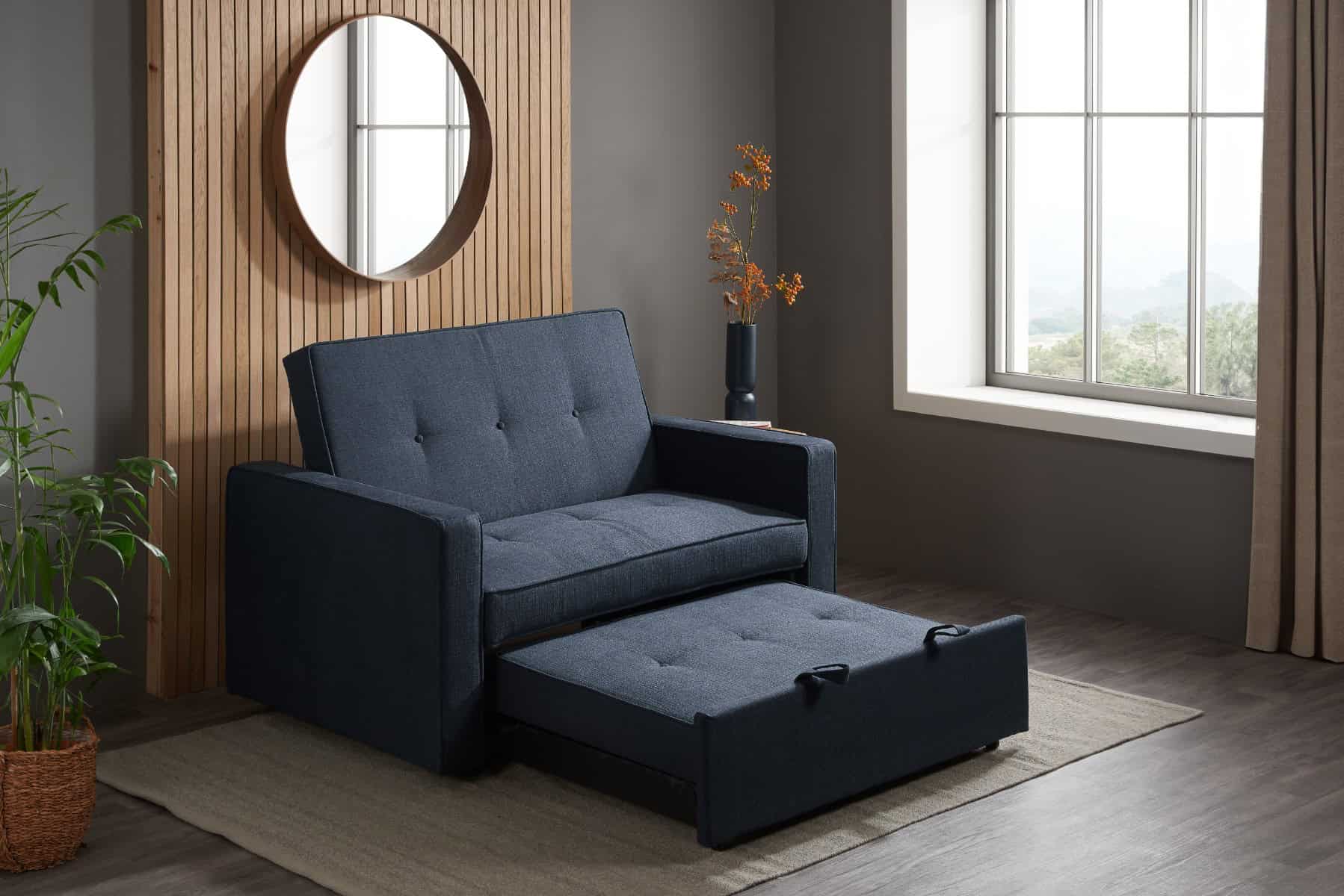 Otto Sofa Bed - Blue - Image 2
