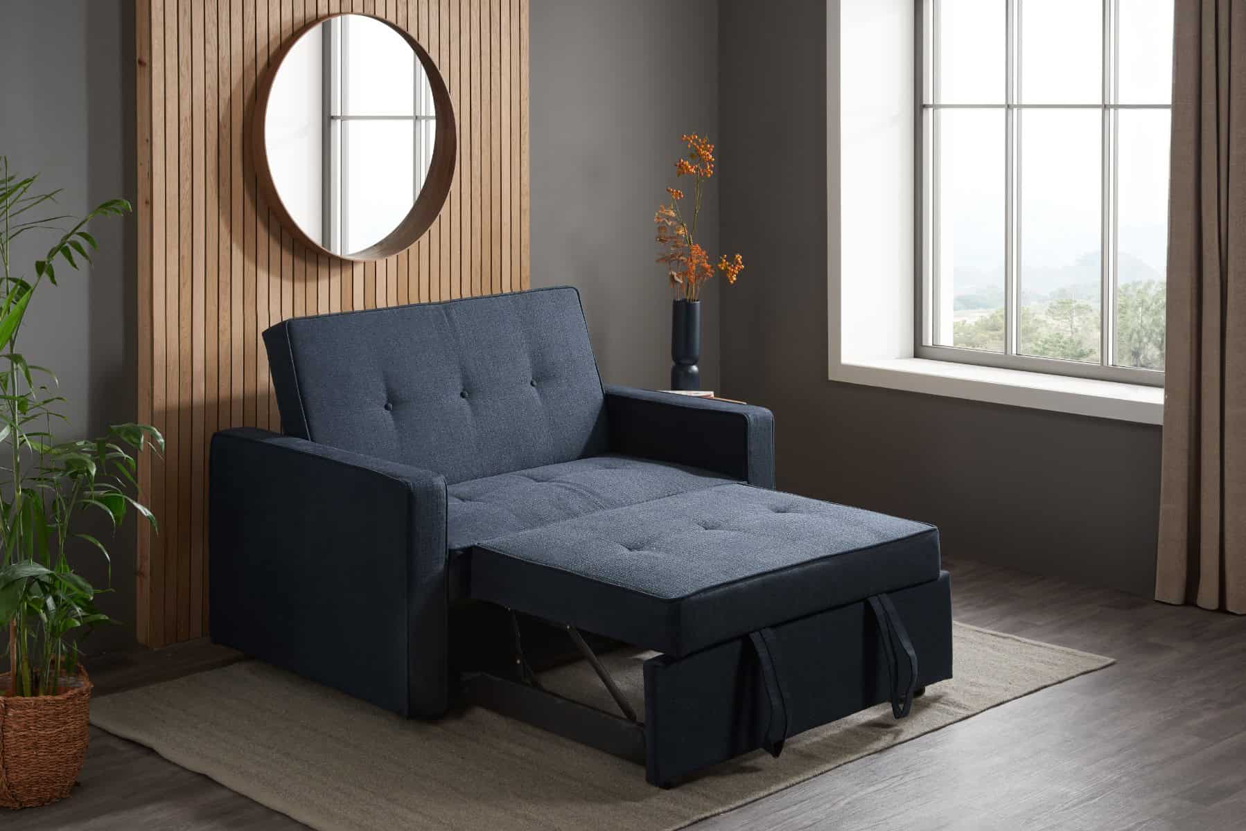 Otto Sofa Bed - Blue - Image 3