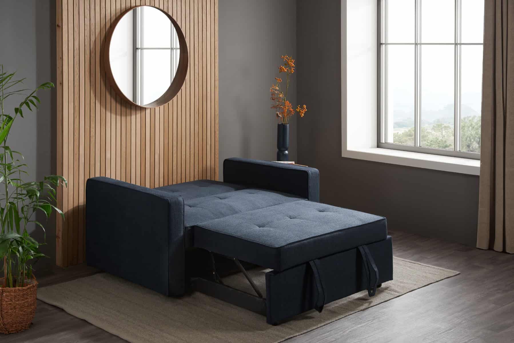 Otto Sofa Bed - Blue - Image 4