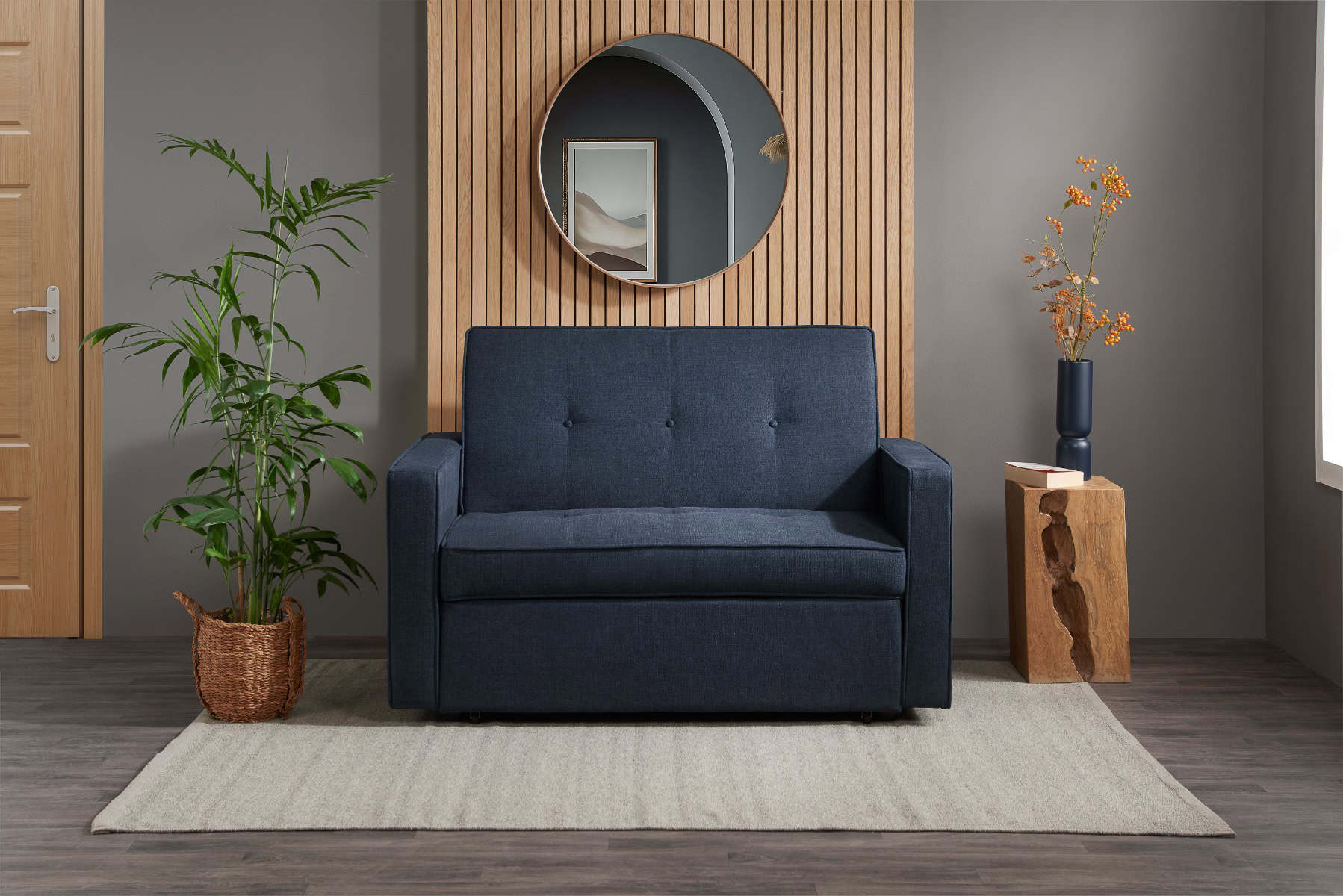 Otto Sofa Bed - Blue - Image 10