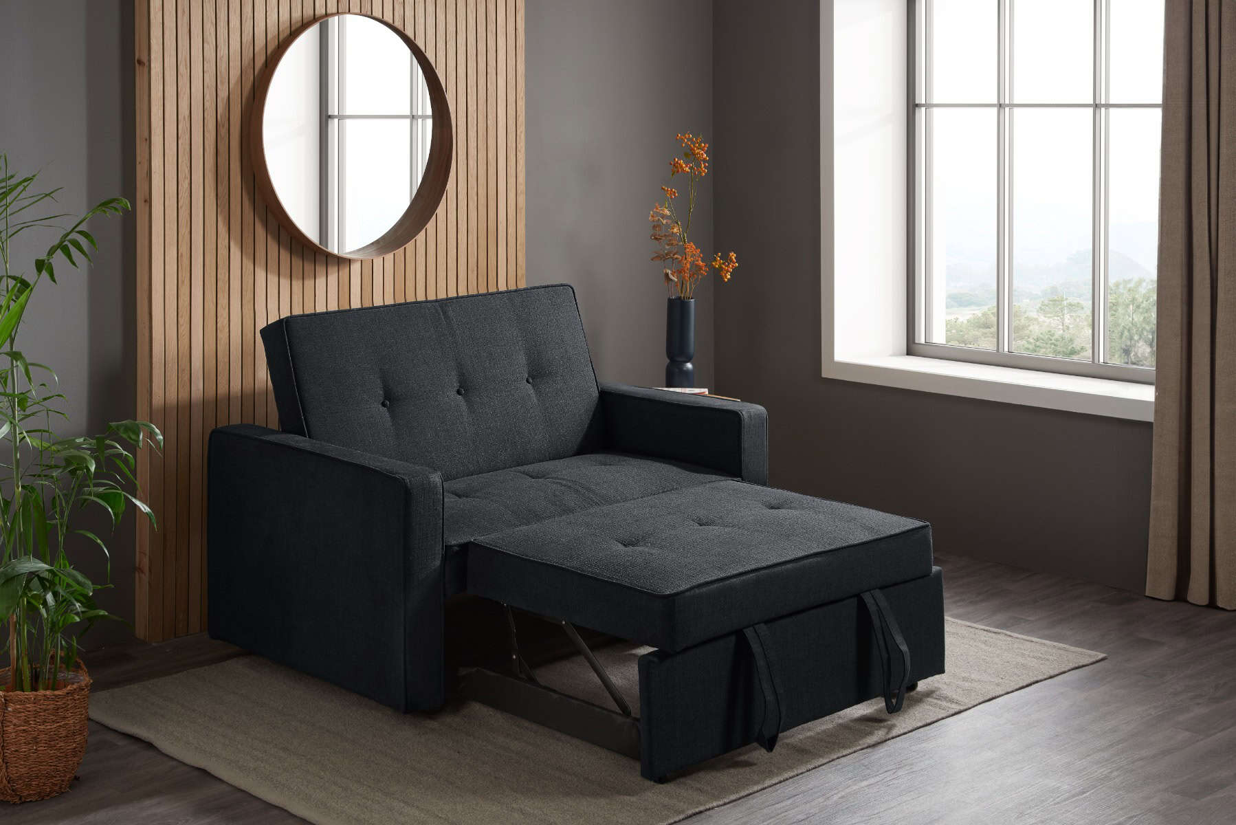 Otto Sofa Bed - Grey - Image 3