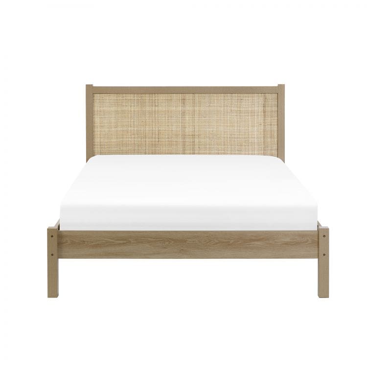 Corbridge 5ft Rattan Bedframe - Oak - Image 6