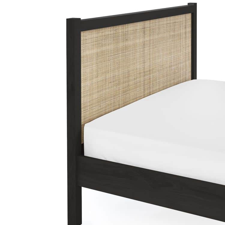 Corbridge 5ft Rattan Bedframe - Black - Image 8