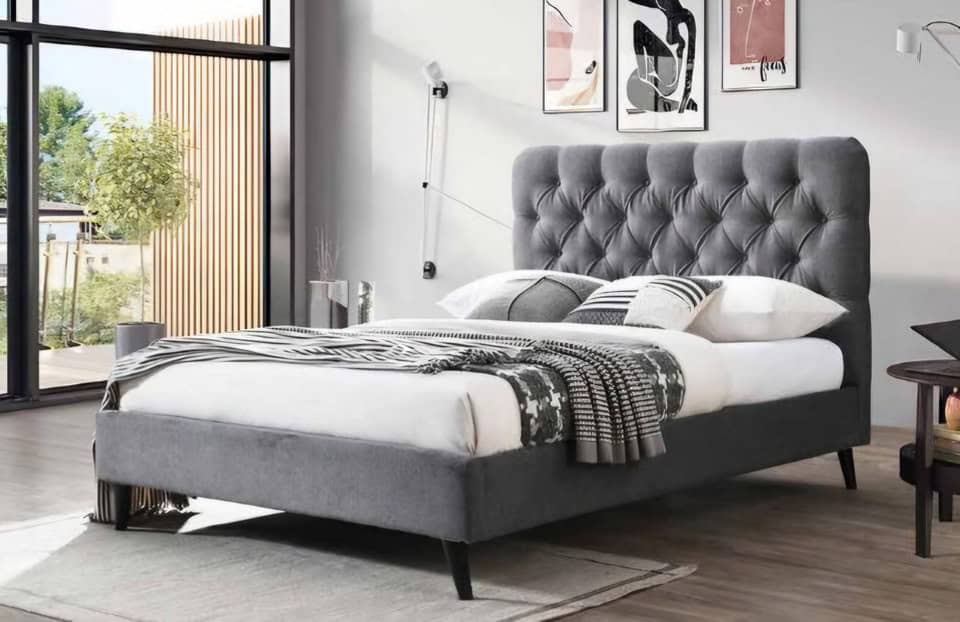 Penelope 5ft Bedframe – Dark Grey