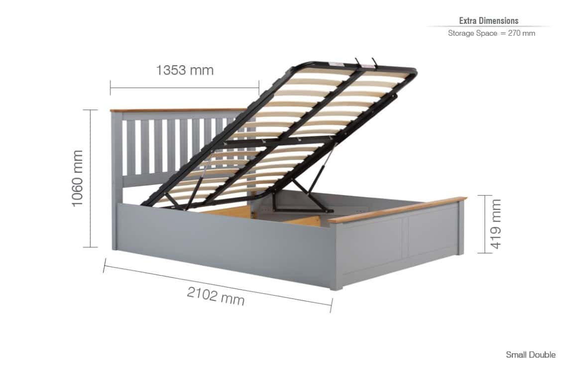 4ft Phoenix Ottoman - White - Image 10