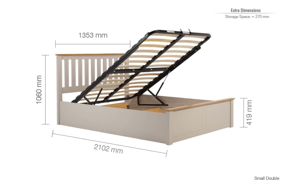 4ft Phoenix Ottoman - Pearl Grey - Image 11