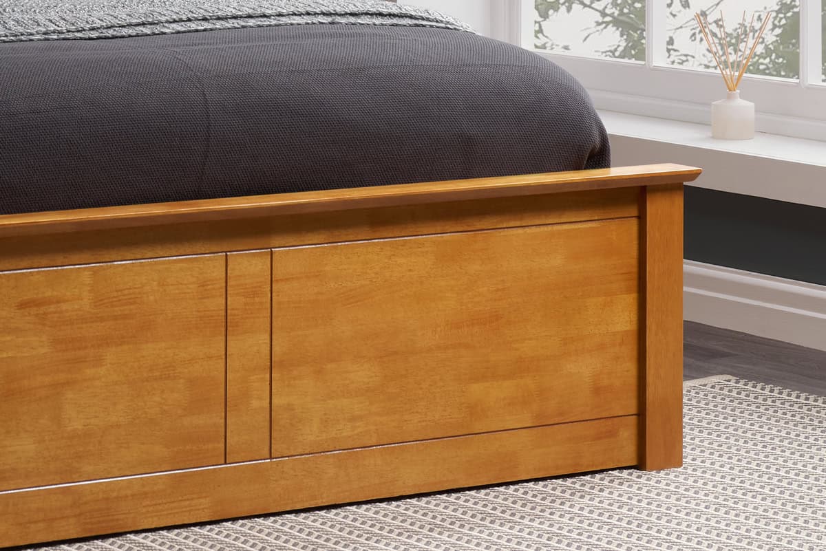 4ft6 Phoenix Ottoman - Oak - Image 6