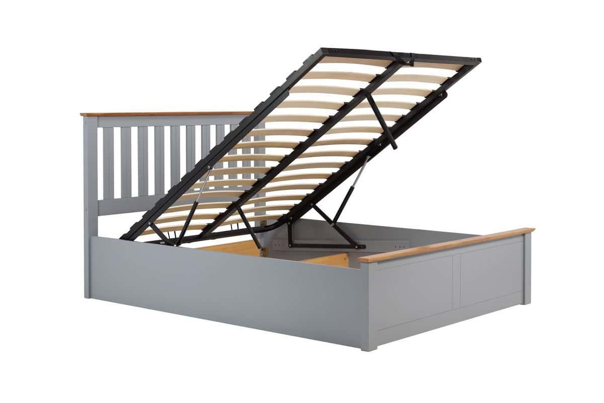 4ft Phoenix Ottoman - Stone Grey - Image 7