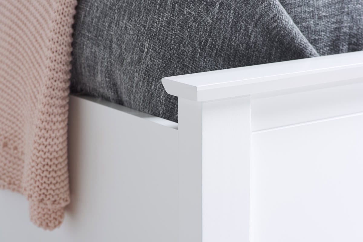 4ft Phoenix Ottoman - White - Image 4