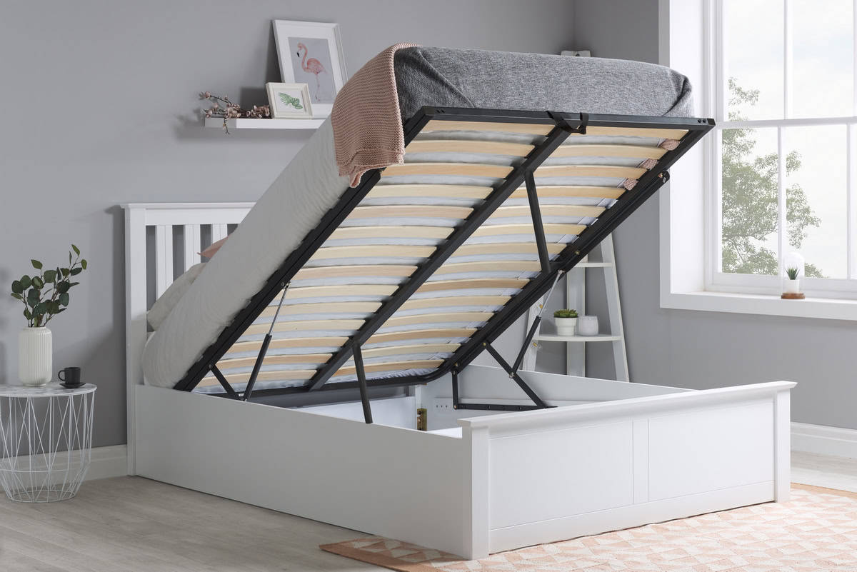 4ft Phoenix Ottoman – White