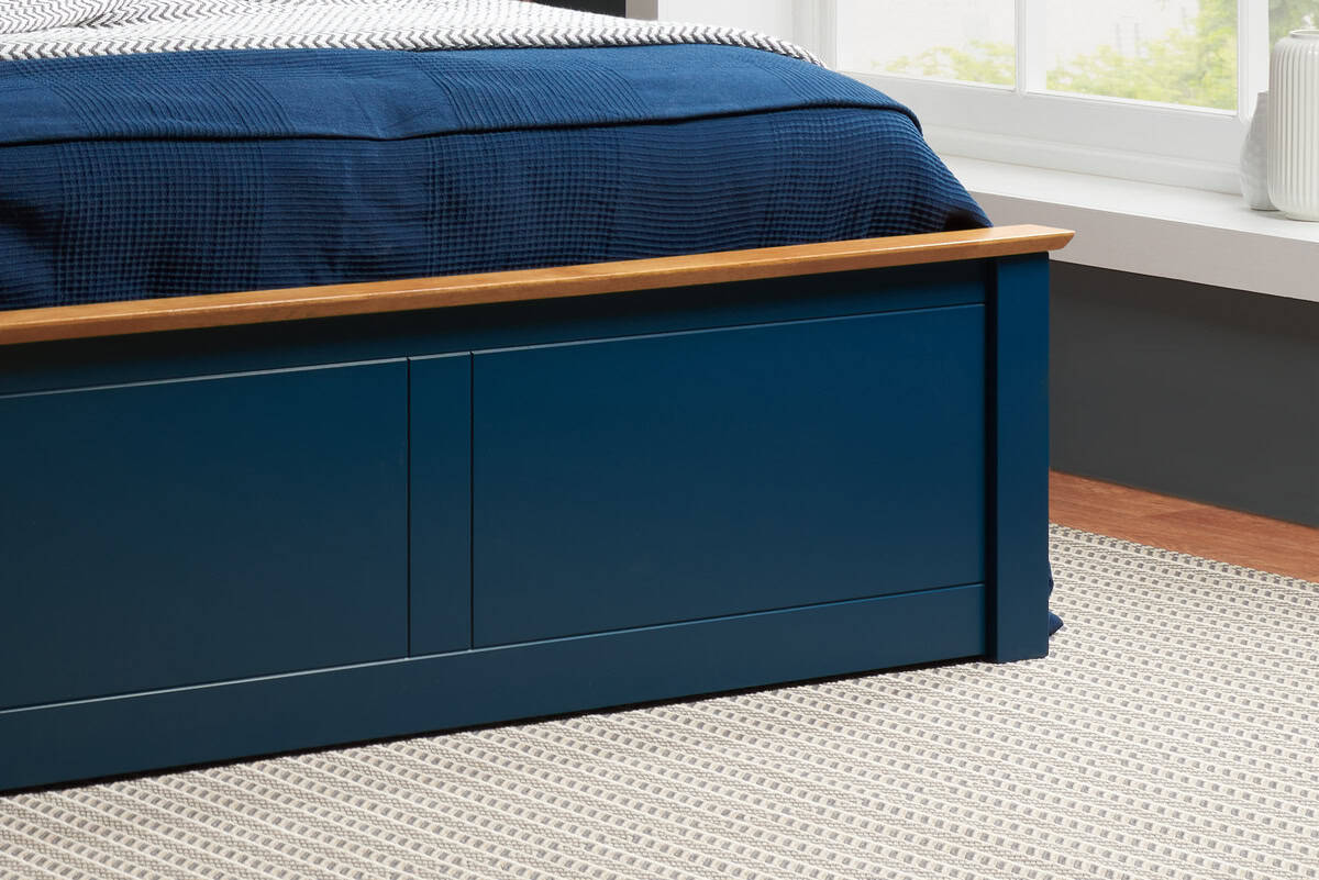 4ft6 Phoenix Ottoman - Navy - Image 6