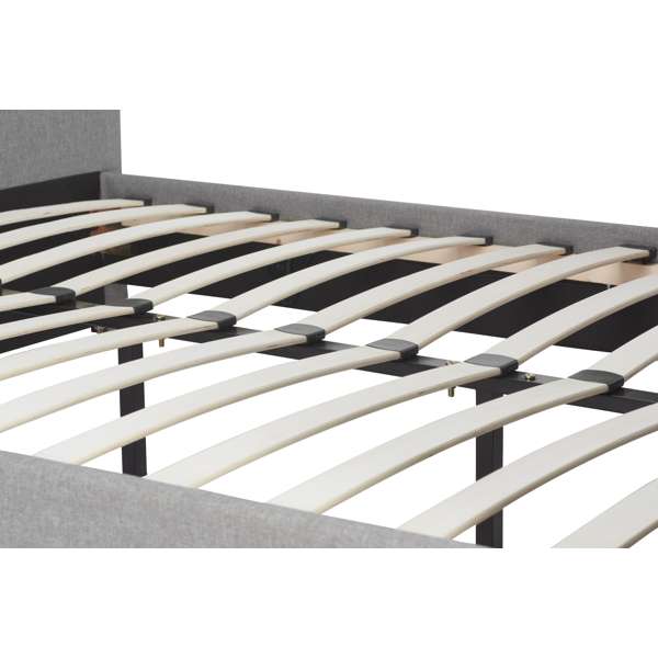 Plaza 5ft TV Bed - Grey Fabric - Image 8