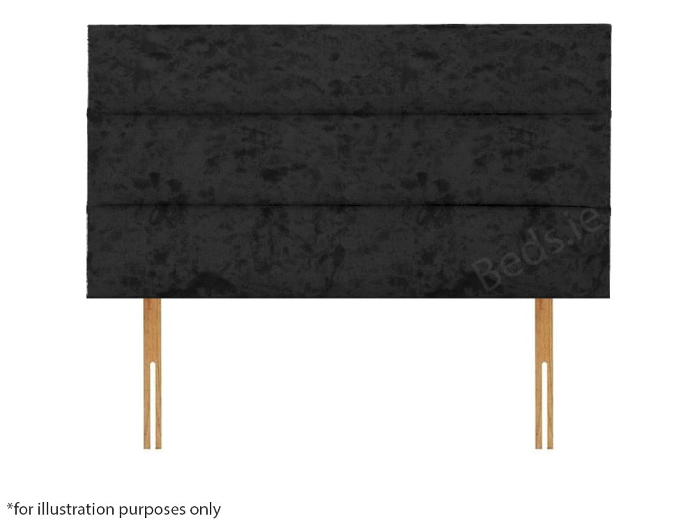 Apollo 4ft6 Plymouth Headboard – Glitz Black