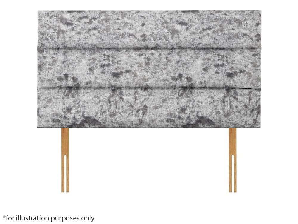 Apollo 4ft6 Plymouth Headboard – Glitz Grey