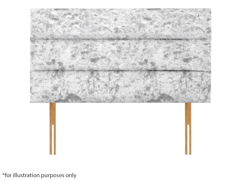 Apollo 4ft6 Plymouth Headboard – Glitz Ice White