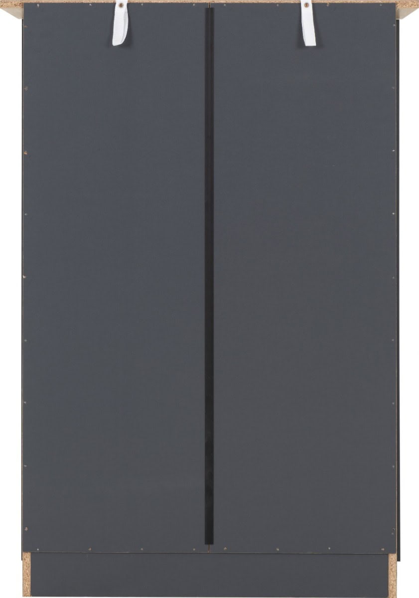 Portland 2+3 Drawer Chest - Grey & Oak - Image 5