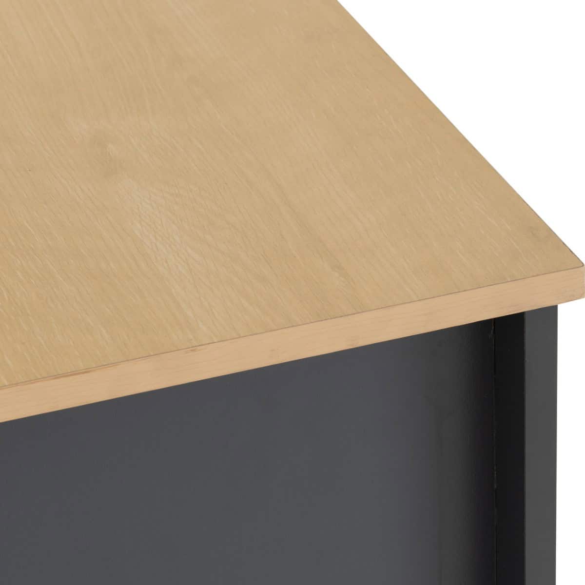 Portland 2+3 Drawer Chest - Grey & Oak - Image 8