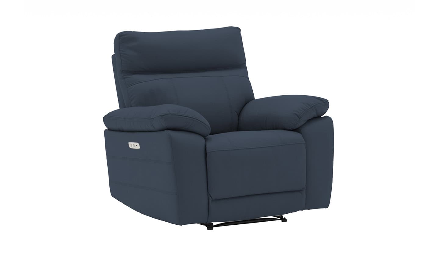 Positano 1 Seater Electric Reclining Armchair – Indigo