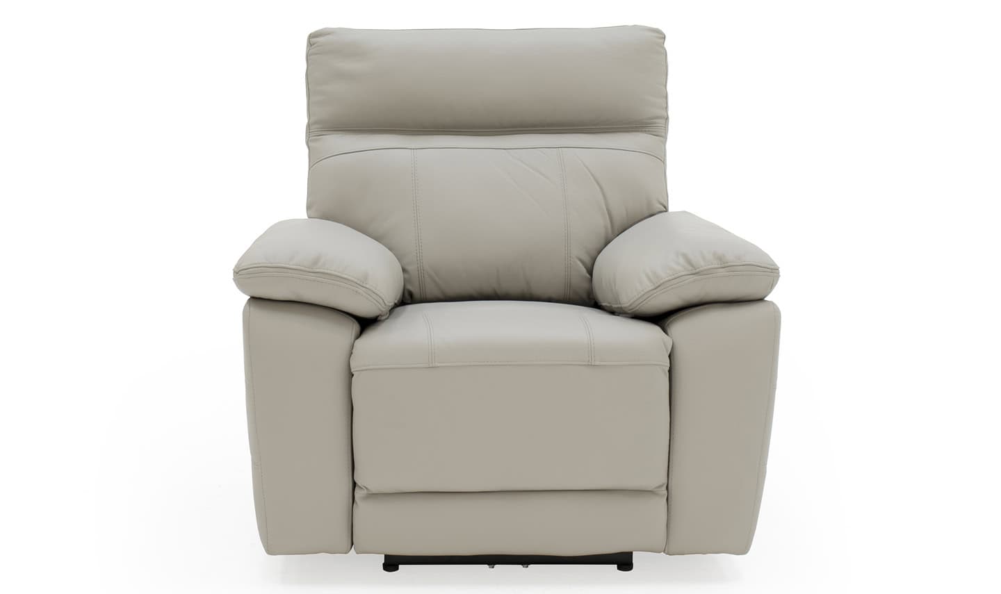 Positano 1 Seater Electric Reclining Armchair – Light Grey Leather