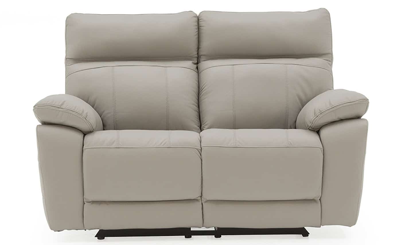 Positano 2 Seater Electric Reclining Sofa – Light Grey Leather