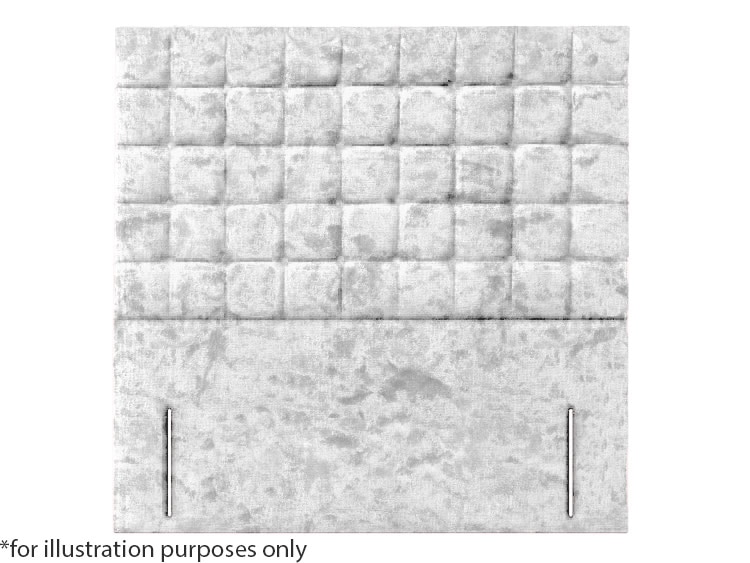 Apollo 4ft6 Prague Headboard – Glitz Ice White