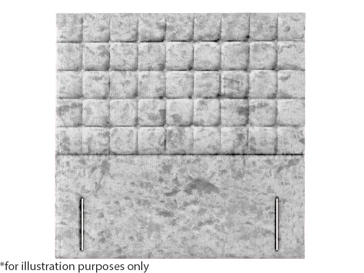 Apollo 4ft6 Prague Headboard – Glitz Silver