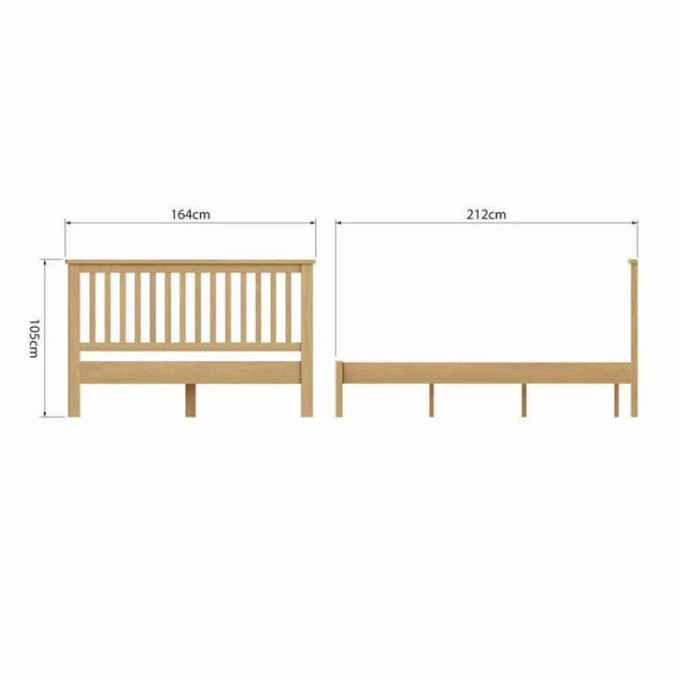 Everlee 5ft Bedframe - Rustic Oak - Image 3