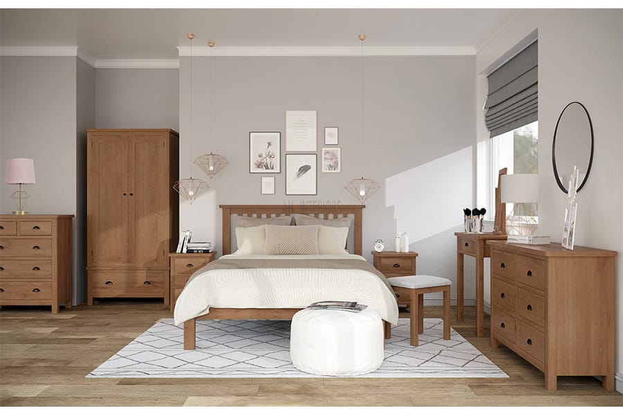 Everlee Gents Wardrobe - Rustic Oak - Image 2