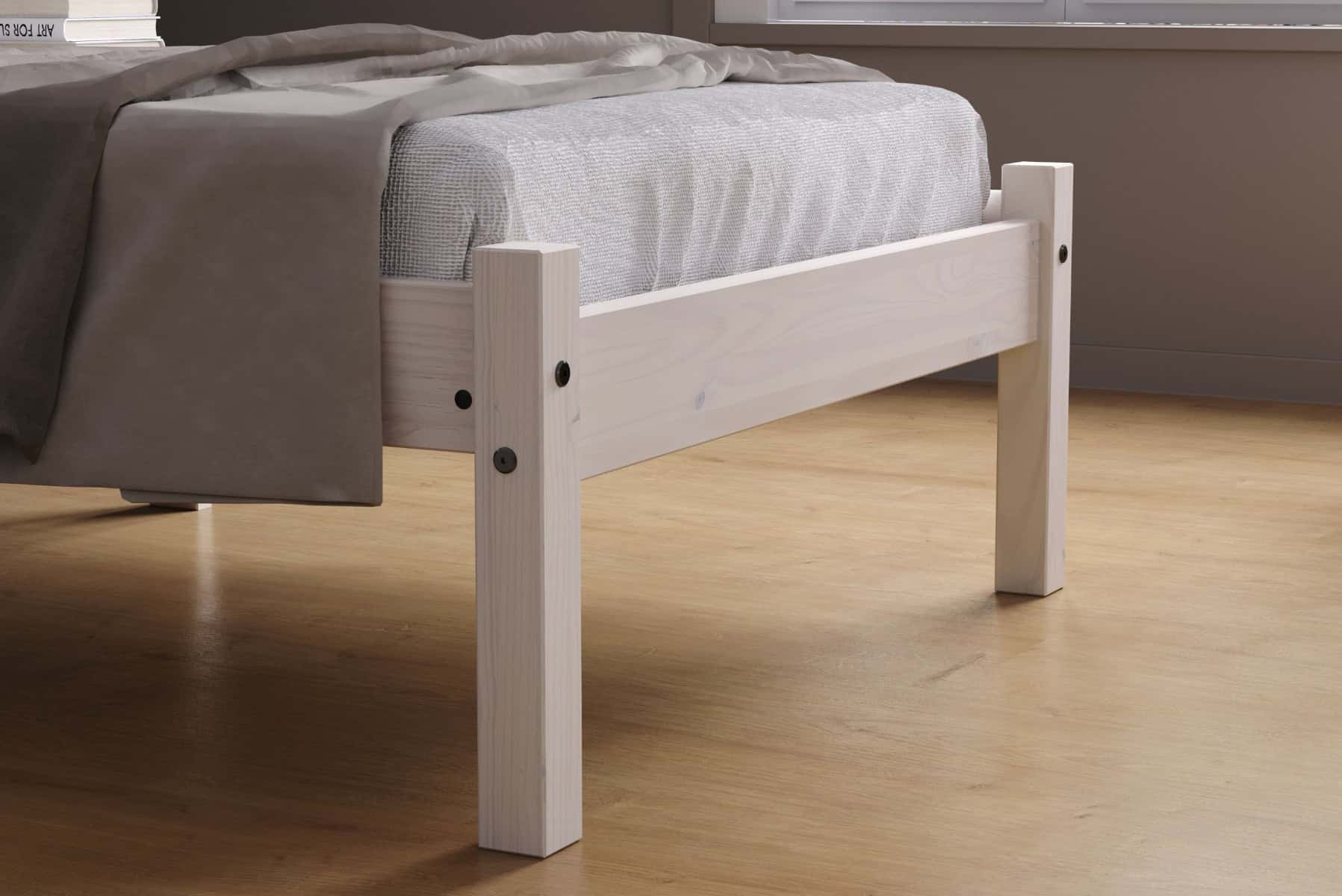 3ft Rio Bedframe - White Wash - Image 3