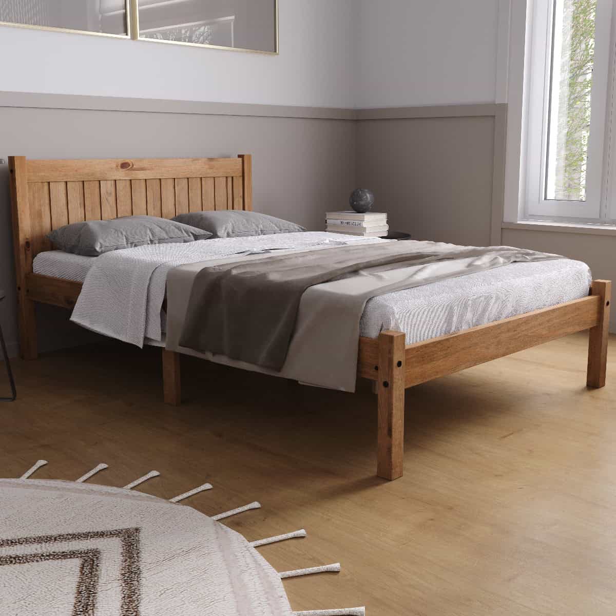 4ft Rio Bedframe – Pine