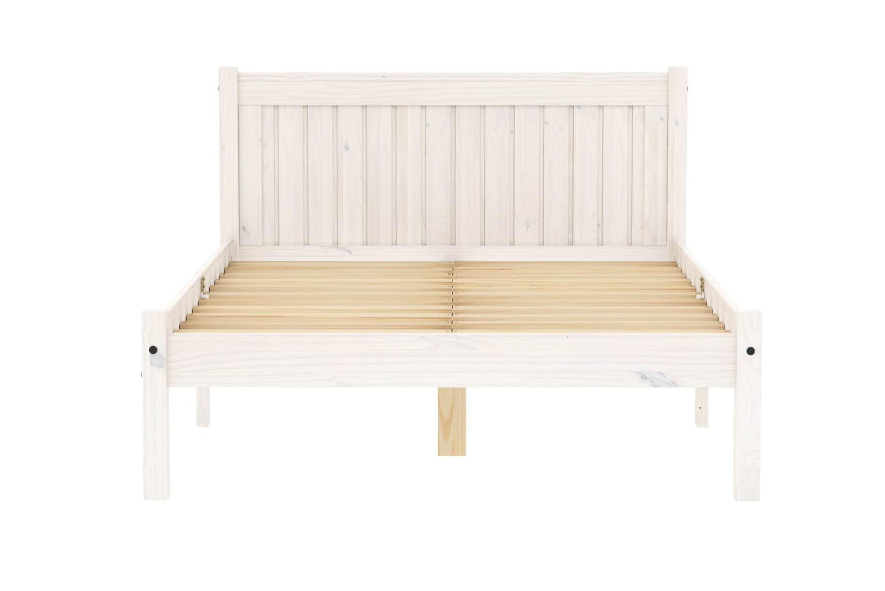 4ft6 Rio Bedframe - White Wash - Image 5